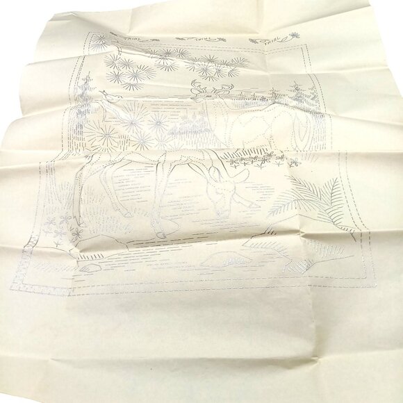 Anne Cabot "Forest Fantasy" Vintage Embroidery Pattern R2237 Deer Design - Picture 2 of 2